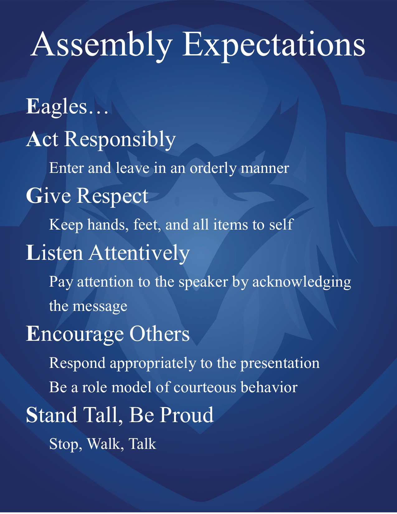 Assembly Expectations